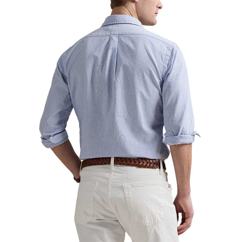 Polo Ralph Lauren Custom Fit Striped Seersucker Shirt image number 1